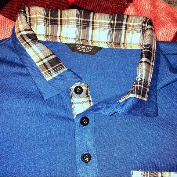 COOFANDY Mens Plaid Collar Casual Long Sleeve Button Collar Dress Shirt Small - Picture 4 of 9